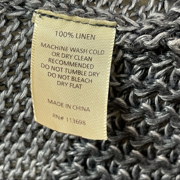 Margaret O’Leary Snap On Button Heavy Cardigan 100% Linen Size XS - Picture 9 of 9